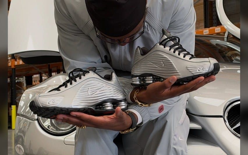 Corteiz Gives First Look at Upcoming Nike Shox R419 in "Metallic Silver"