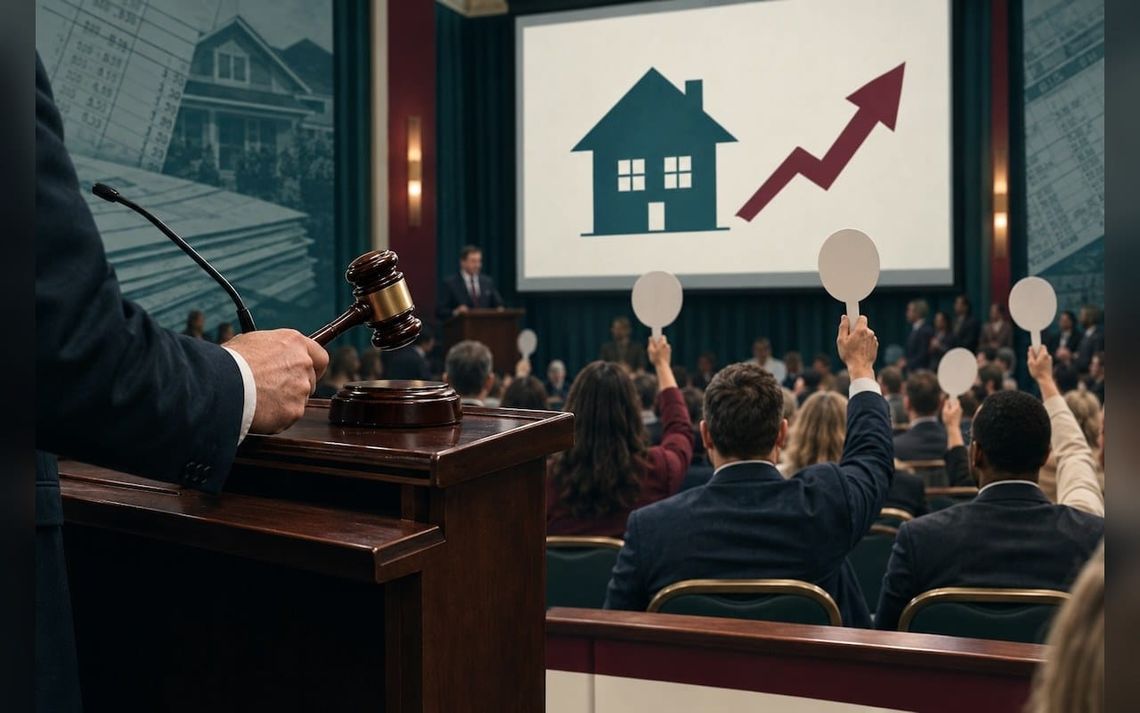 Foreclosure auctions, up 25% in the past year, hit a post-pandemic peak