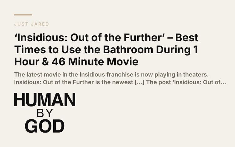 ‘Insidious: Out of the Further’ – Best Times to Use the Bathroom During 1 Hour & 46 Minute Movie