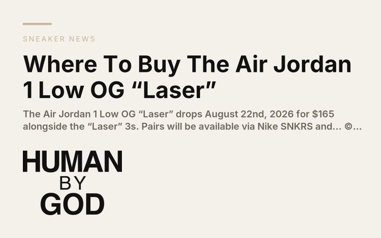 Where To Buy The Air Jordan 1 Low OG “Laser”