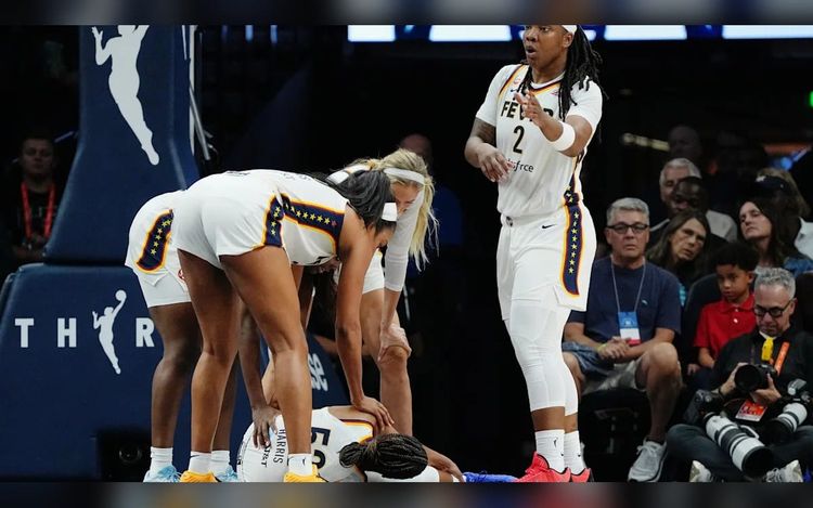 Fever announces backup guard Ty Harris will miss the WNBA playoffs because of broken lower left leg