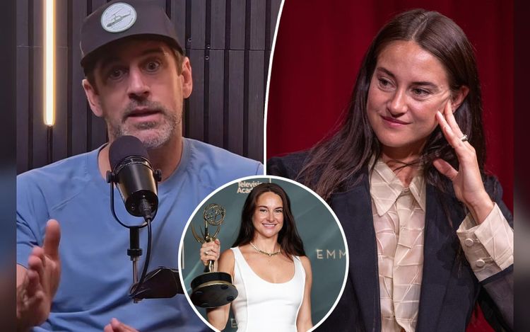 Aaron Rodgers takes credit for ex-fiancée Shailene Woodley’s ‘fame’ — days after her Emmy win
