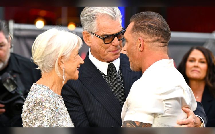 Pierce Brosnan Says Tom Hardy ‘MobLand’ Feud Was “Storm In A Teacup”