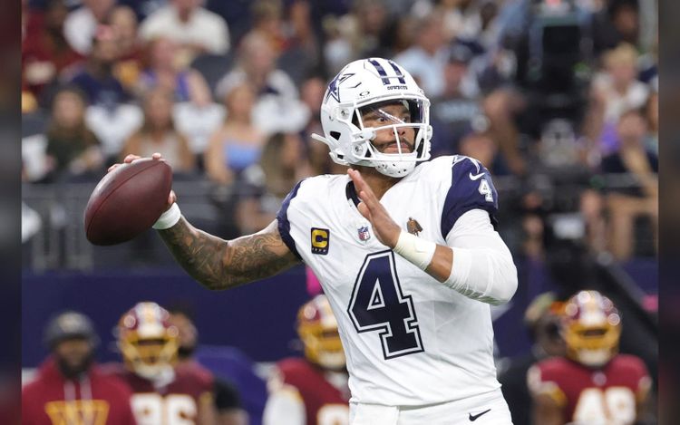 Dallas Cowboys QB Dak Prescott dominates the Washington Commanders again in record-breaking fashion. He is their daddy