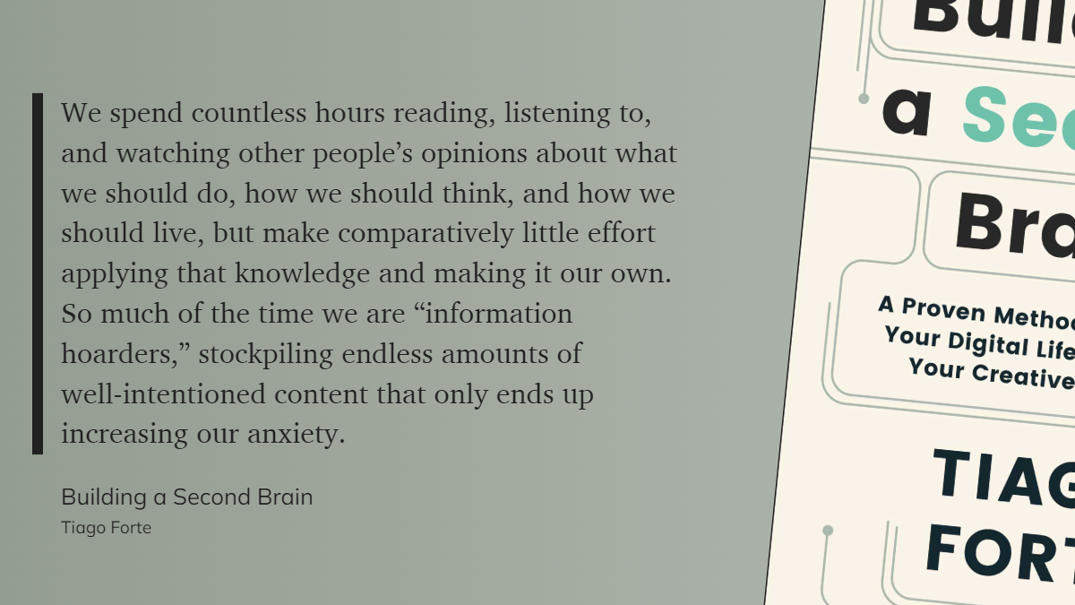 Building a Second Brain Review