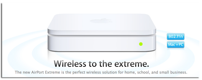 AirPort Extreme 통신 강도와 범위가 증가