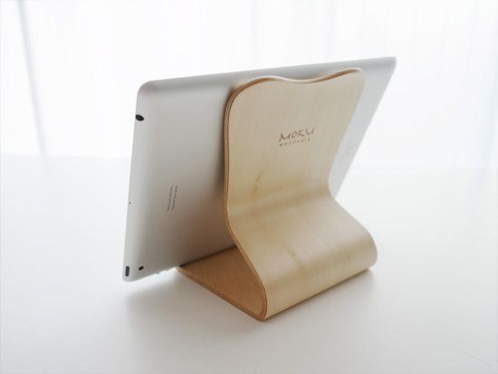 iPad/MacBook 지원 나무 스탠드, Desktop Chair