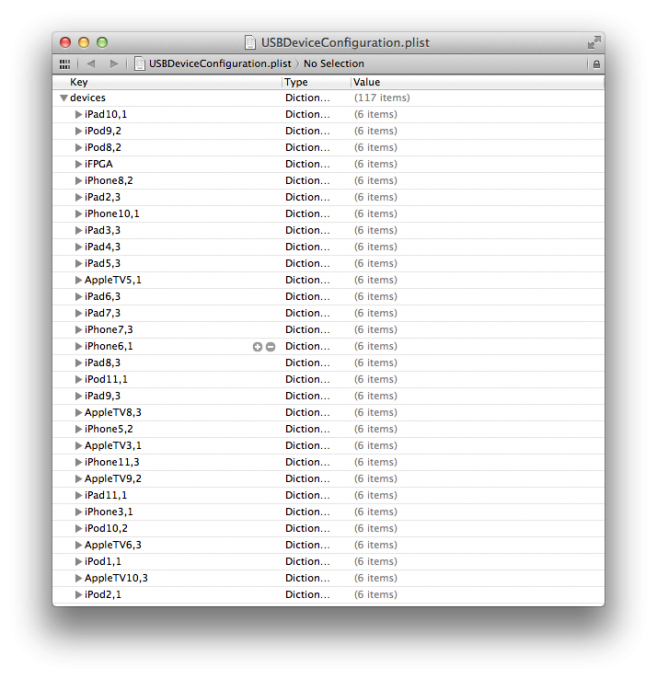 Apple. iOS 5.1 beta에 가짜 iOS 장치 모델 코드 추가.