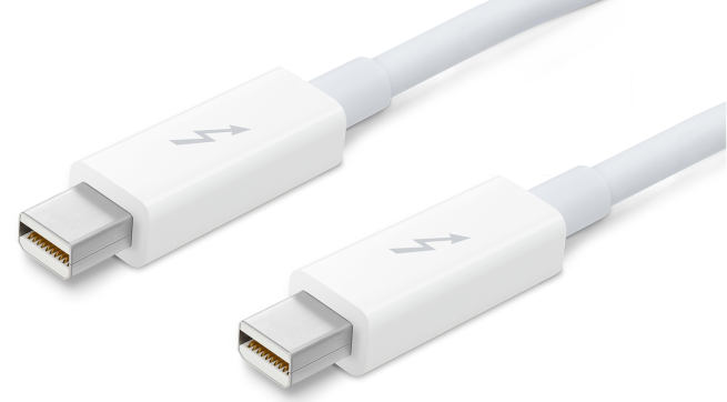Apple, Thunderbolt 케이블을 가격 인하, 0.5m의 케이블을 추가
