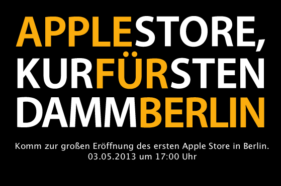 Apple, 독일 베를린에 새로운 직영점 Apple Store, Kurfurstendamm 오픈