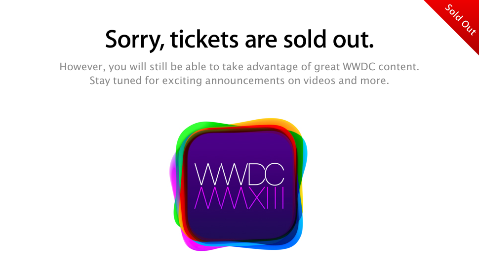 Apple, WWDC2013 참가 티켓 2분만에 매진