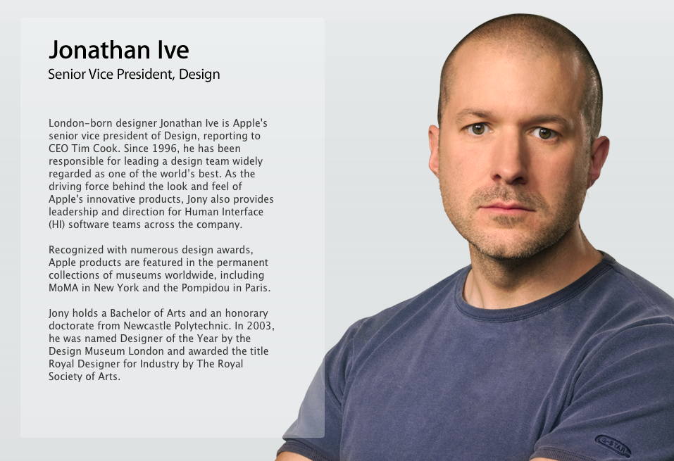 Apple의 Jonathan Ive, 산업 디자인에서 디자인 부문 책임자로 직함 변경