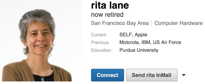 Apple의 iPad 및 Mac 액세서리의 운영 담당 부사장 rita lane 퇴직