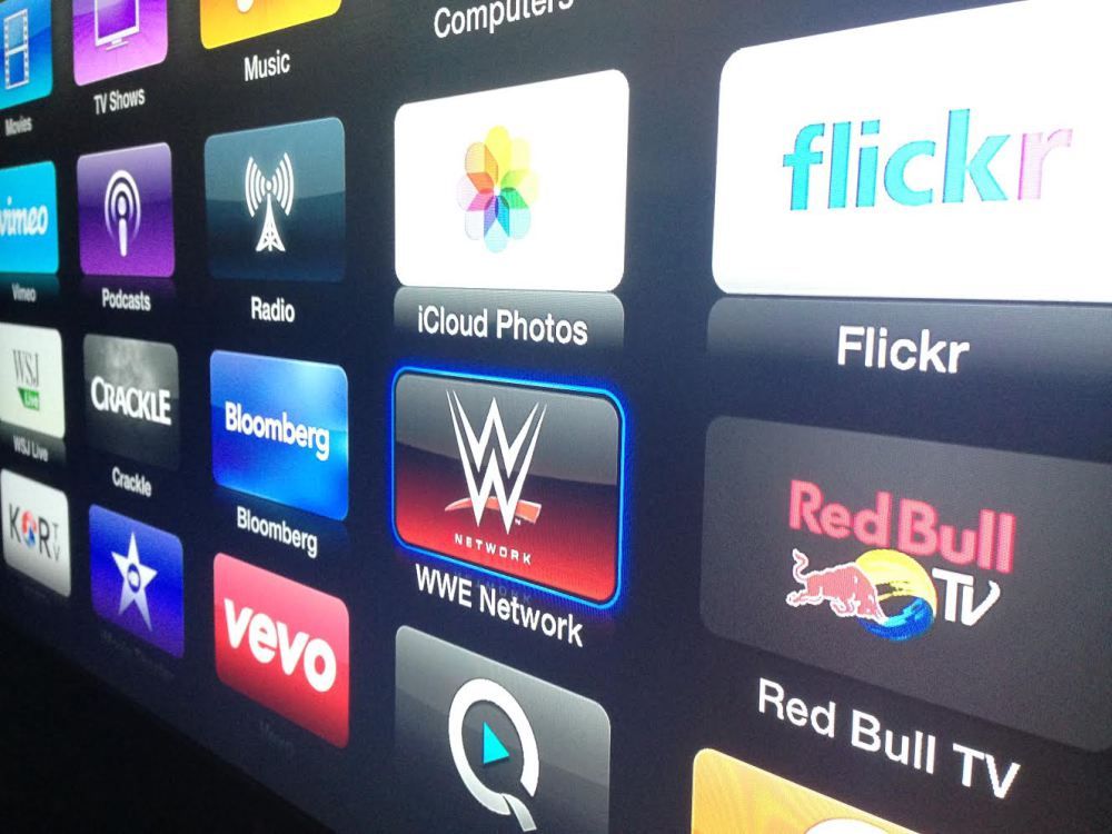 Apple TV. 프로 레슬링 전문 채널 WWE Network 추가