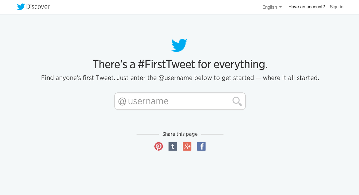 Twitter 8주년을 기념 사용자의 첫 번째 트윗을 찾을 수있는 FirstTweet 툴 공개