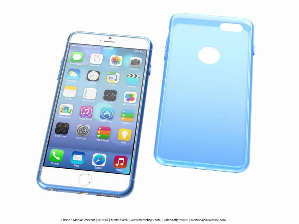 루머를 근거로 제작 된 iPhone 6 렌더링