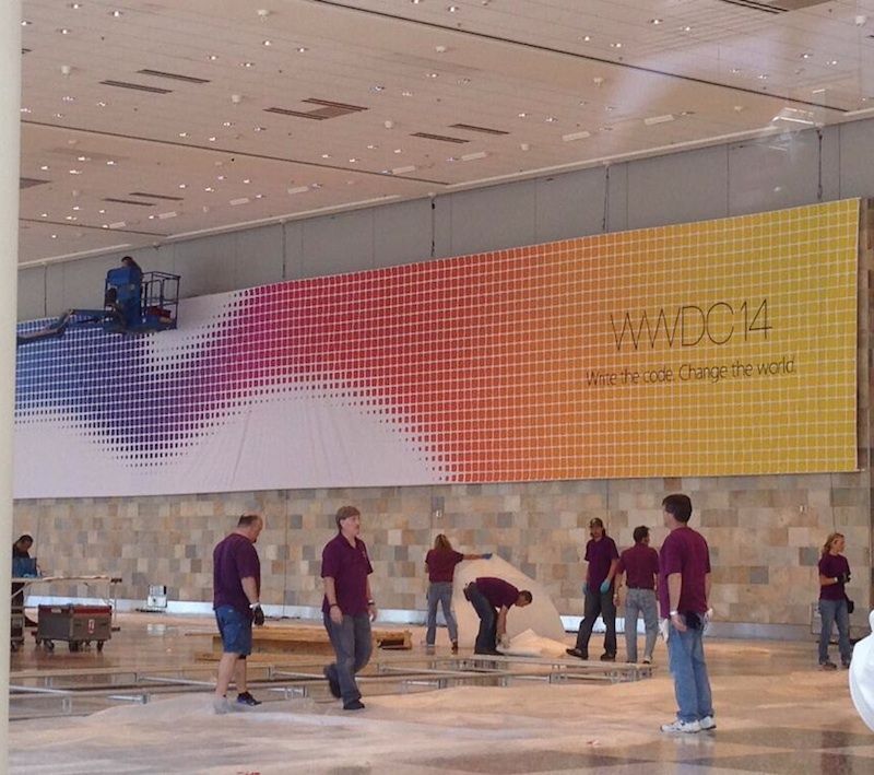 WWDC 14 준비 현장.