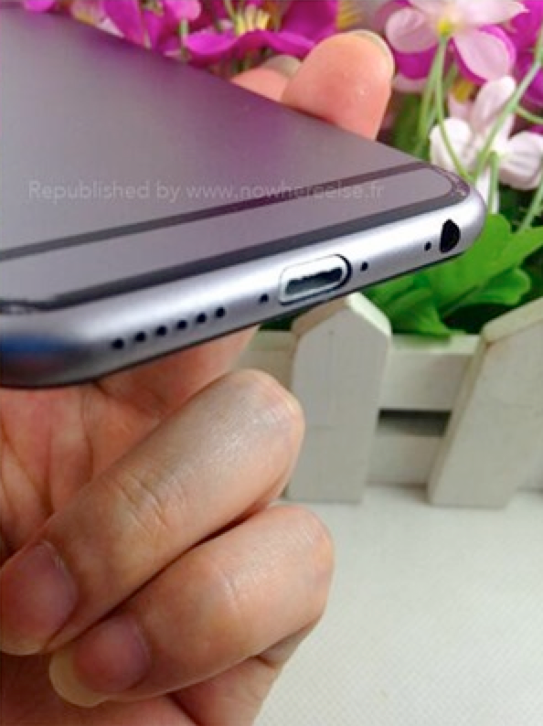 스페이스 그레이 색상 iPhone 6의 새로운 목업 사진