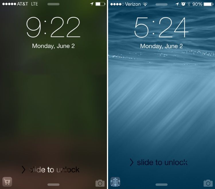 iOS 8 기능. 위치 기반 퀵 앱 엑세스 기능.
