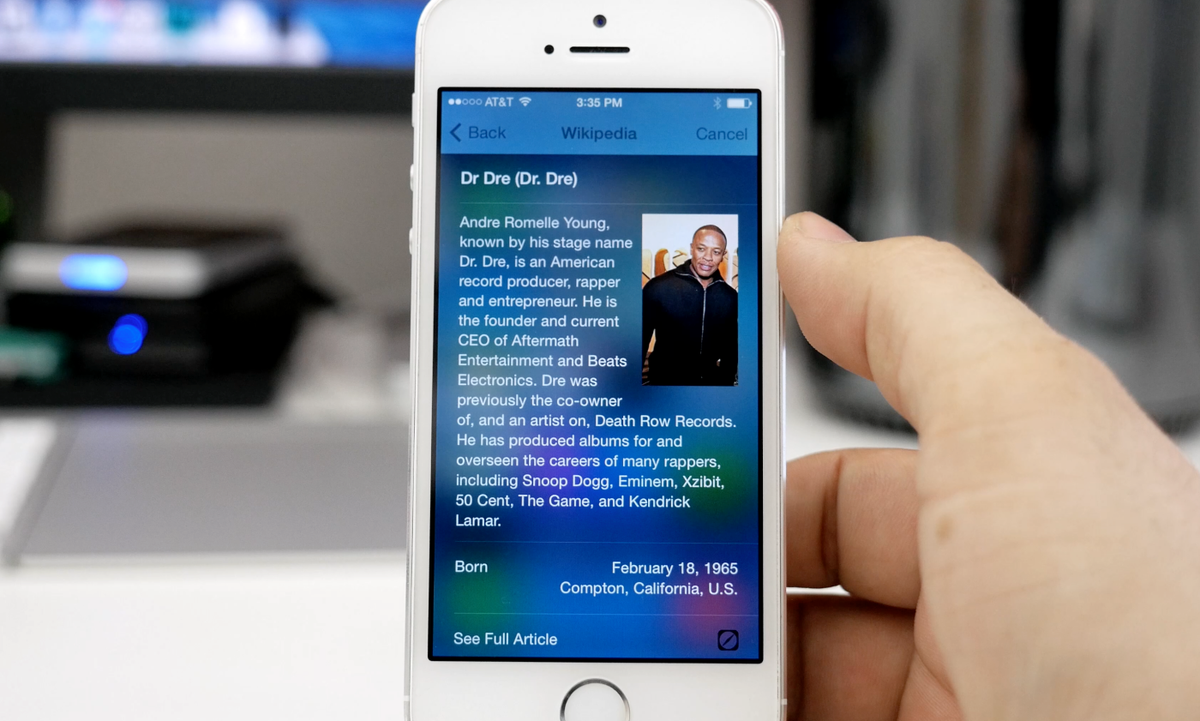 iOS 8 기능 영상. 새로워진 스팟 라이트.