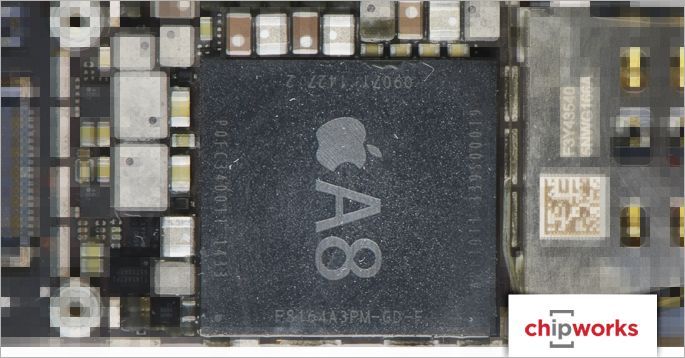 iPhone 6/6 Plus에 사용된 A8 칩은 20나노미터 공정으로 TSMC 생산.