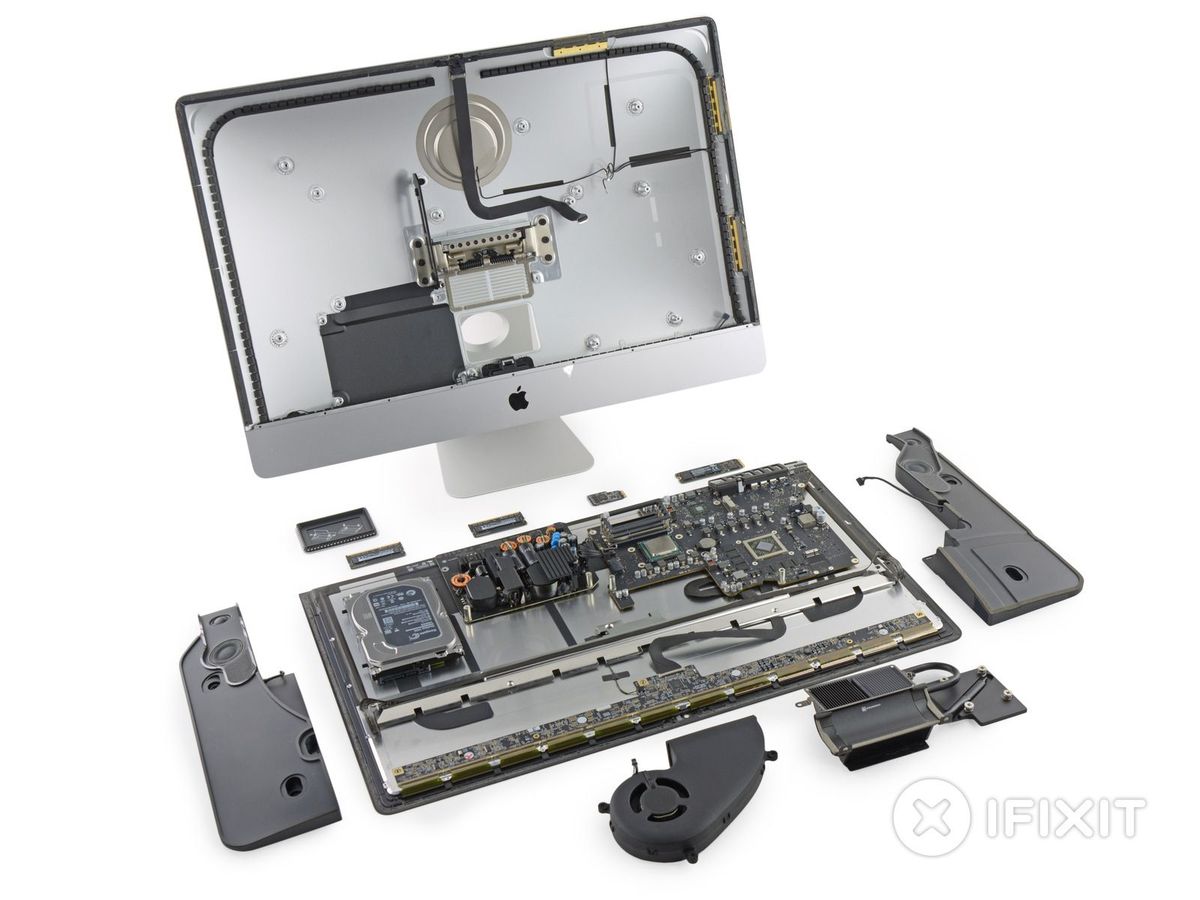 iFixit. 5K iMac 분해기 제공.