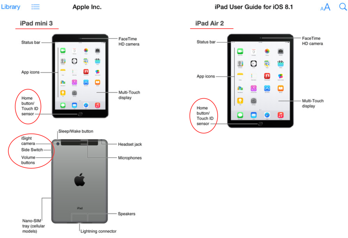 iBooks Store에 iPad Air 2와 iPad mini 3의 제품 정보를 게재.(다시 내려져.)