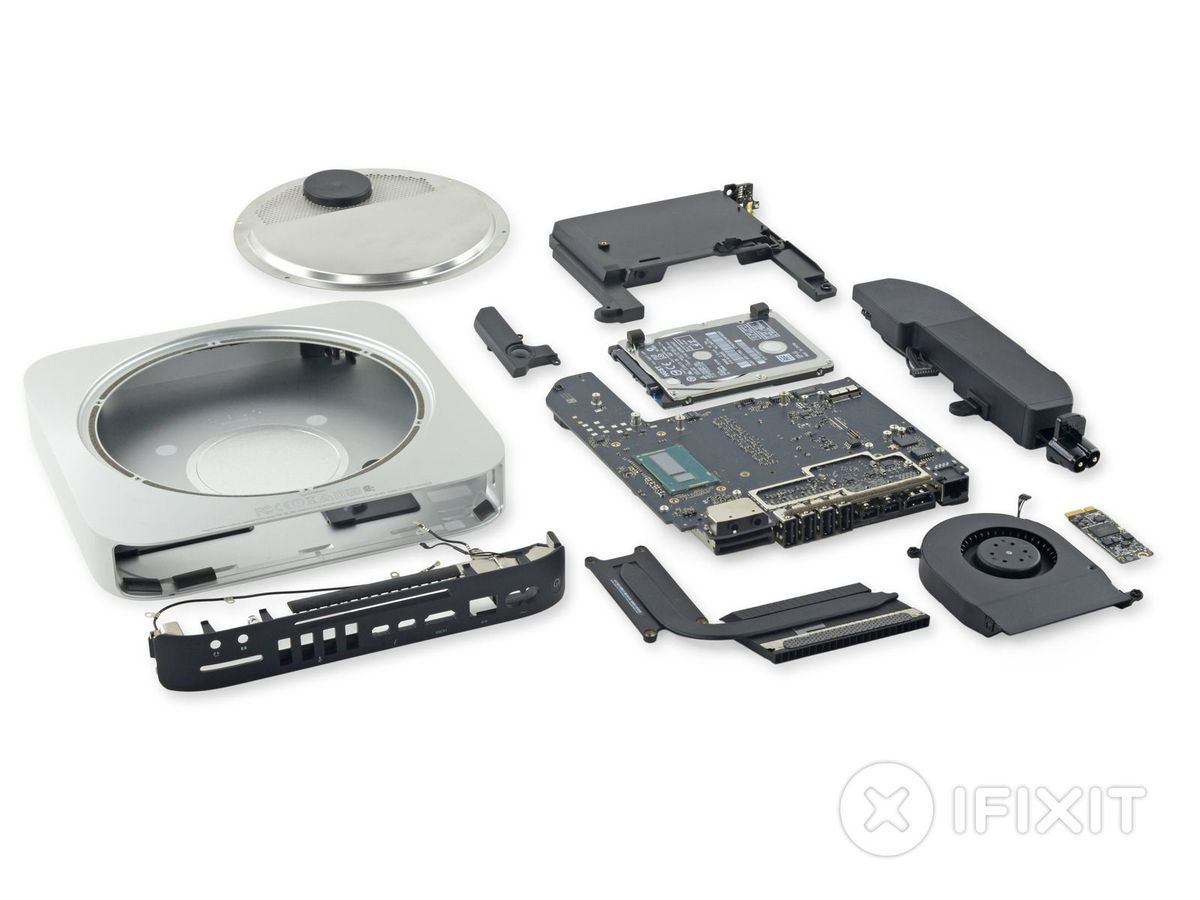 iFixit. Mac mini(late 2014) 분해기 제공.