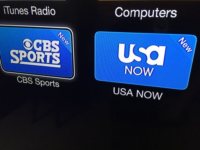 Apple TV에​​ CBS Sports, USA NOW 신규 채널 추가.