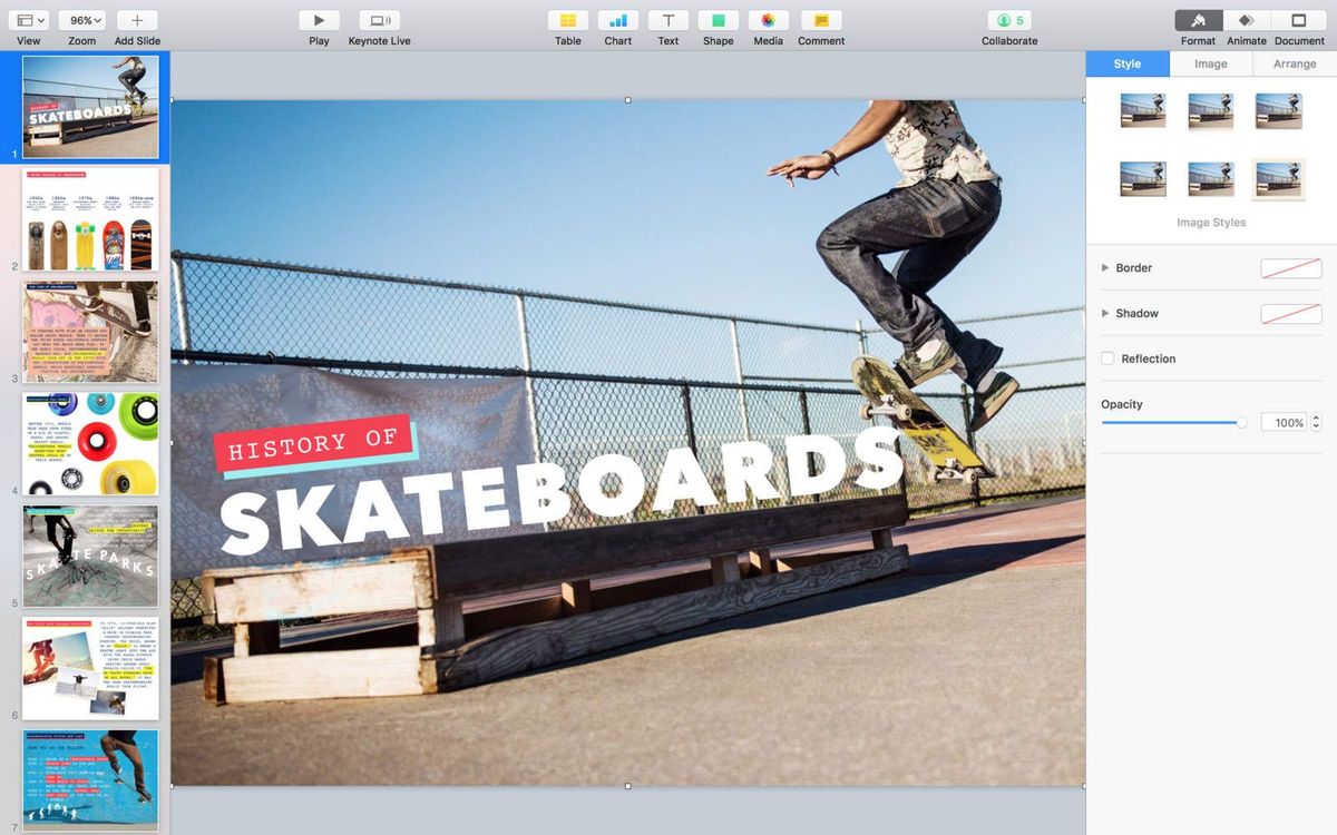 iWork for Mac 업데이트