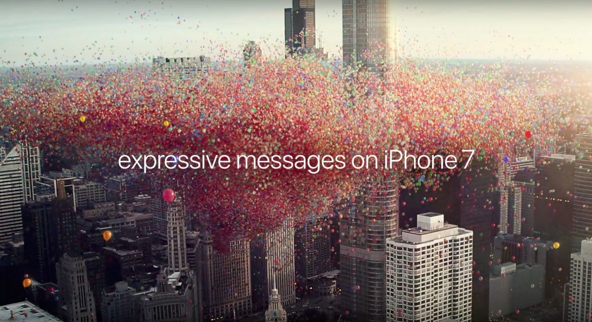 iPhone 7, TV광고 Balloons 공개