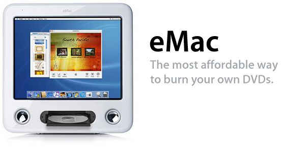 eMac에 SuperDrive 탑재, TFT iMac도 가격인하
