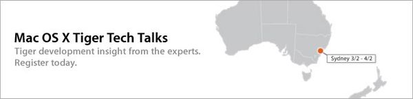 Mac OS X Tiger Tech Talks