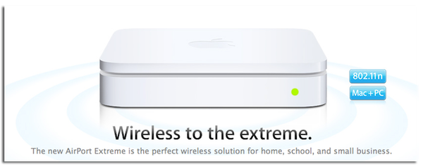 AirPort Extreme 통신 강도와 범위가 증가