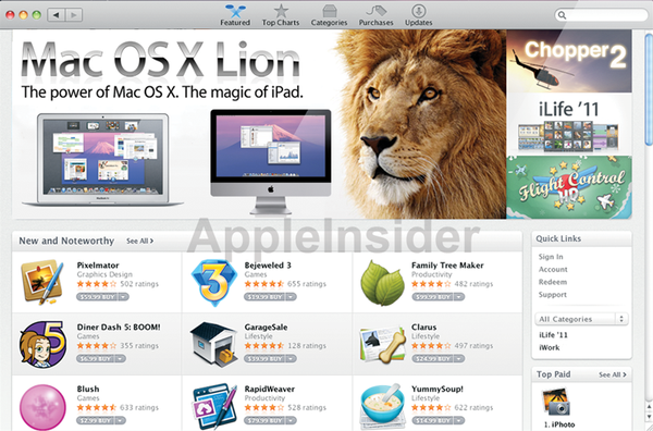 Apple. iCloud 서비스를 Mac OS X Lion 사용자에게 무료로 제공?