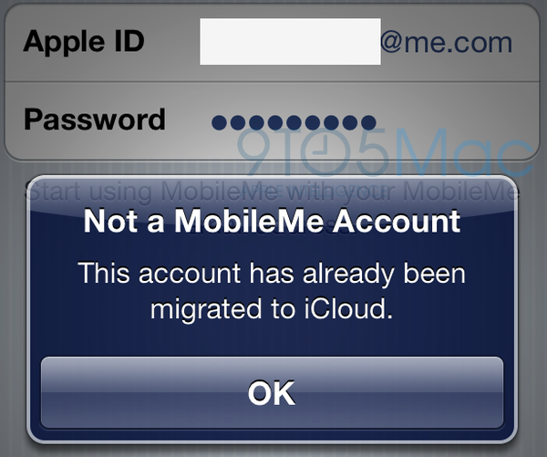 iColud 베타. MobileMe 계정을 마이그레이션하다.