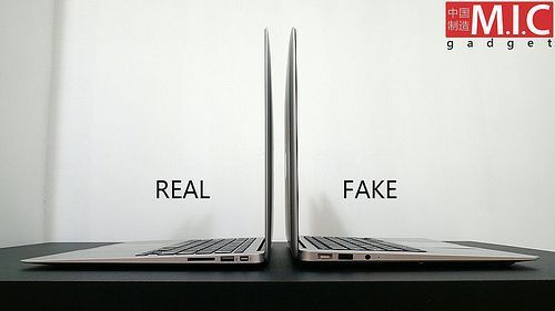 중국 MacBook Air Fake 머신 제작..
