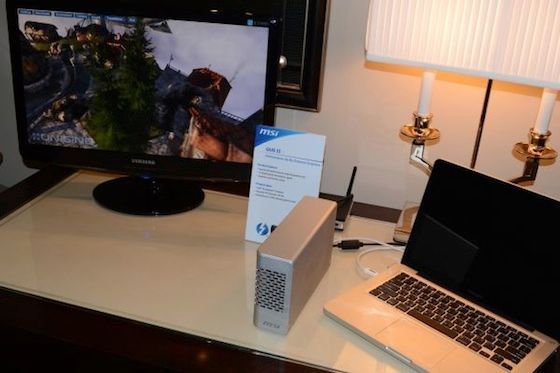 CES 2012 : MSI에서 썬더볼트 외장 GPU 도킹 허브 선 뵈.