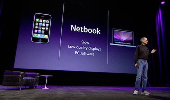 넷북 산업은 iPad와 MacBook Air에 의해 판매 종료를 앞두고 있다