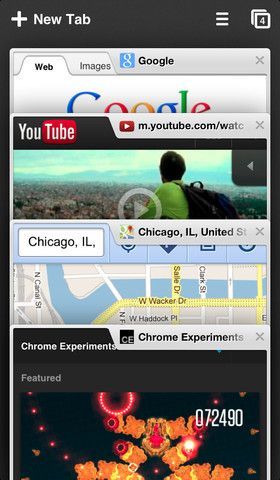 Google, iOS 용 어플리케이션 Chrome 업데이트 제공