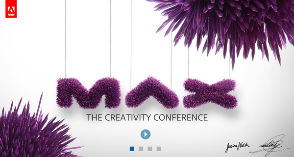 Adobe MAX 2013 컨퍼런스 요약 페이지 제공