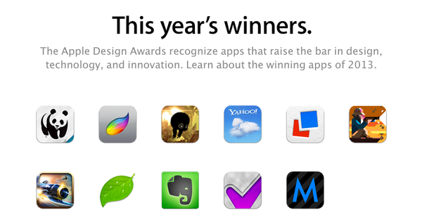 Apple Design Awards 수상 어플 발표