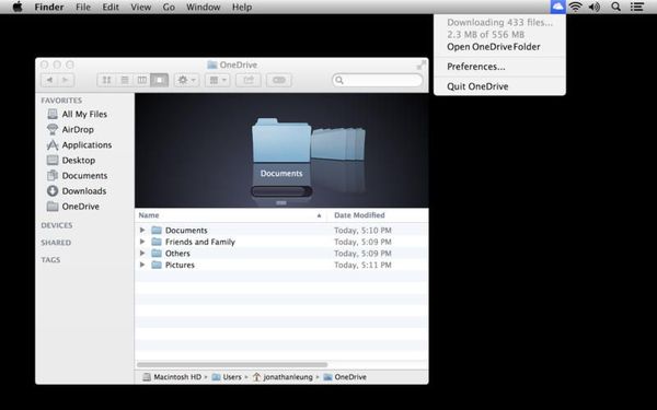 Microsoft. Mac 용 OneDrive 앱, Mac App Store에서 무료 제공