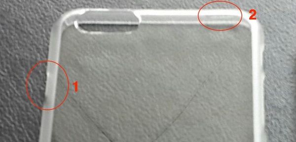 iPhone 6의 것으로 추정되는 크리스탈 케이스?