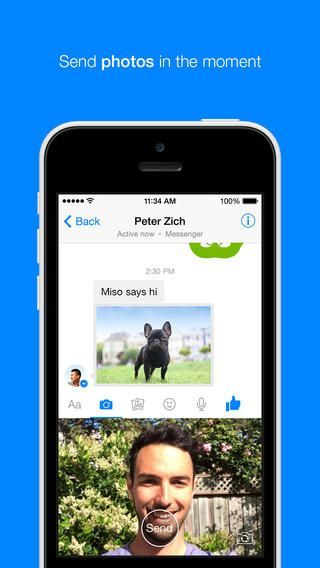FaceBook Messenger 5.0 업데이트 제공.