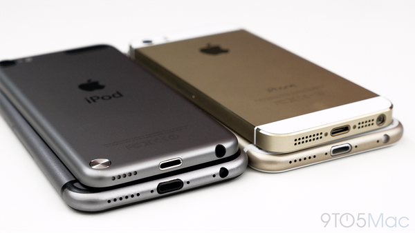 iPhone 6. 5세대 iPod touch와 iPhone 5S의 비교 영상.
