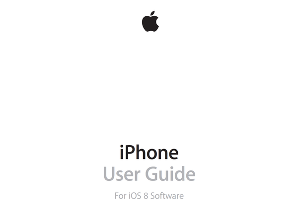 iPhone 사용 설명서 (iOS 8 소프트웨어 용) PDF 제공.