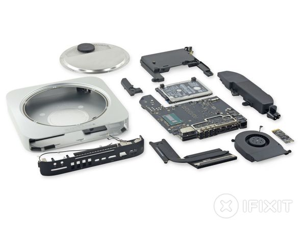 iFixit. Mac mini(late 2014) 분해기 제공.