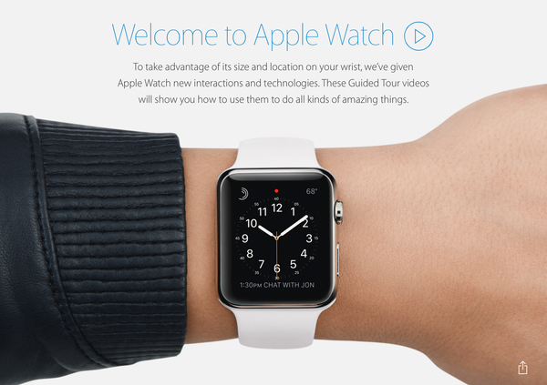 Apple Watch 가이드 투어 영상 추가 공개.