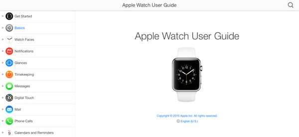 Apple Watch 유저 가이드 공개.